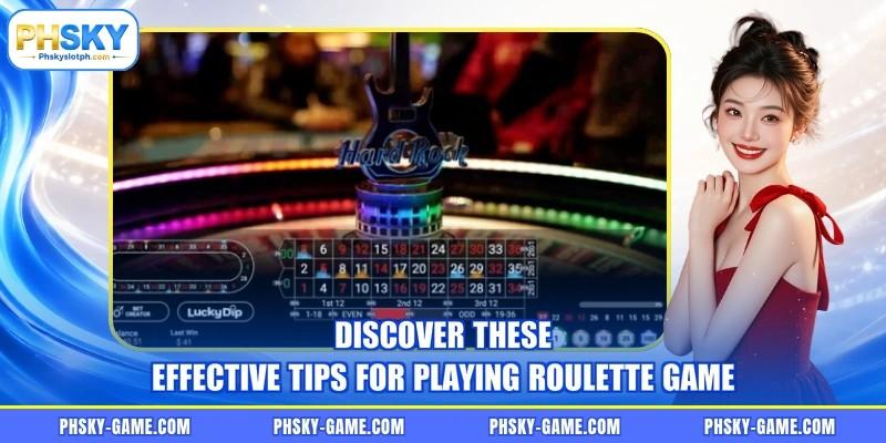 Discover these effective tips for playing Roulette game Discover these effective tips for playing Roulette game