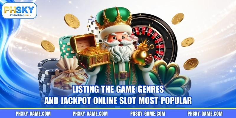 Listing the game genres and jackpot online slot most popular Listing the game genres and jackpot online slot most popular